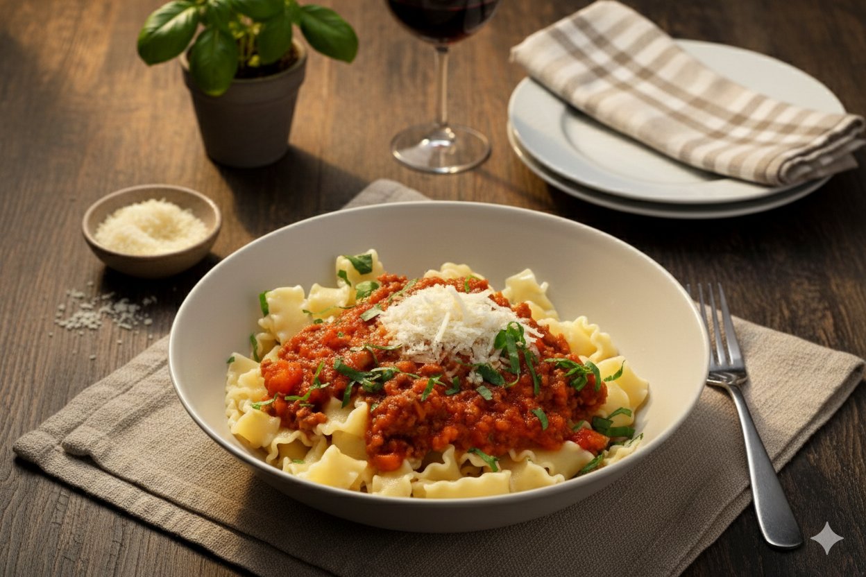 Pâtes bolognese ragu maison mijoté - Restaurant italien ALLEGRIA