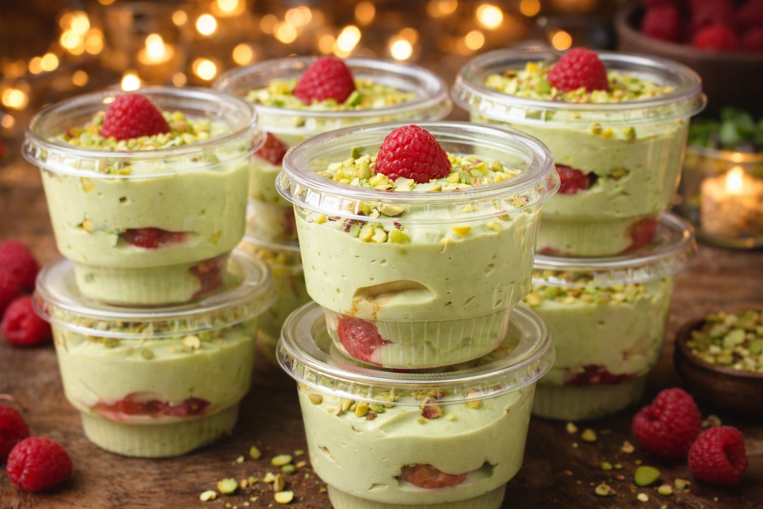 Tiramisu pistache framboise maison - Dessert italien ALLEGRIA